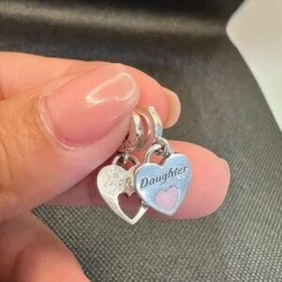 Pandora Mother Daughter Heart Charms - Picture 3 of 5